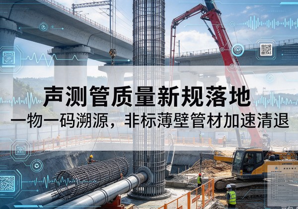 怀集声测管质量新规落地，一物一码溯源，非标薄壁管材加速清退