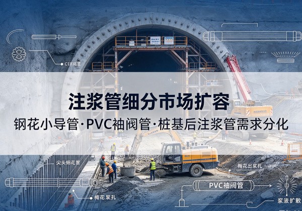 怀集注浆管细分市场扩容，隧道钢花小导管、PVC 袖阀管、桩基后注浆管需求分化